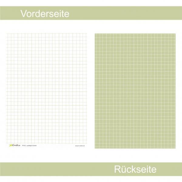 Pastellgrün kariert - Designpapier